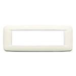 Vimar Eikon 7-Module Round Cover Plate, Clamp Mount, 210 x 80 mm