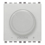 Vimar Eikon Speaker Volume Control, 8 Ohm, 15 W, 2 Modules - Apollo Lighting