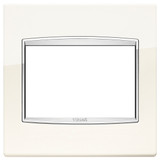 Vimar - Eikon 20648 Classic Cover Plate - 3 Module, Metal - Apollo Lighting