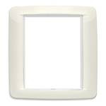 Vimar - Eikon 20698 Round Cover Plate - 8 (4+4) Module, Metal - Apollo Lighting