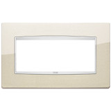 Vimar - Eikon 20649 Classic Cover Plate - 5 Module, Metal - Apollo Lighting