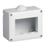 Vimar Isoset 3-Module Surface Enclosure, For Eikon & Plana, IP40 - Apollo Lighting