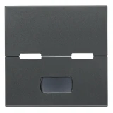 Vimar Eikon Interchangeable 2-Module Button, Thermoplastic