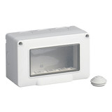 Vimar IP55 4-Module Surface Enclosure, For Eikon/Arké/Plana - Apollo Lighting