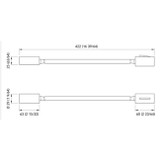 Quick Marine - Audrey Wall S2 LED Reading Light (Warm White, 10/30V, Black, Chromed) (FASP2282BVCFA00)