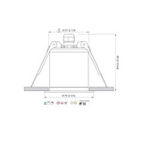 Quick Marine - Palladio R70 LED Downlight (Warm White, 7W, 10/30V, Stainless Steel 25B) (FASP5081X12BA00)