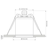 Quick Marine - Palladio Q70 LED Downlight (Warm White, 7W, 10/30V, Satin 25B) (FASP5561S12BA00)