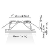 BCM - Aspen 87 Downlight - 4W, 3000K Warm White, 8-32V, IP66, 360Lm
