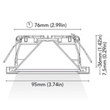 BCM - California 95 Courtesy Light - 6W, 3000K Warm White, 8-32V, IP66, 240Lm