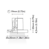 BCM - Baltimora 35 Courtesy Light - 0.5W, 3000K Warm White, 8-32V, IP66