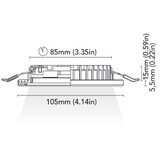 BCM - Ocean 105 Downlight - 8W, 3000K Warm White, 18-32V, IP66, 242Lm