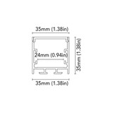 BCM - Aluminum Profile - 2M, Frameless Aluminium, IP40 (BCM9000LP180-2M)