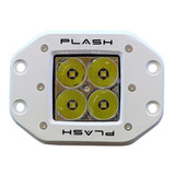 Plash - LED Cube Spotlight - White, 40W, 9-36V, IP68, Flush Mounted (40-FL-FM-WHT)