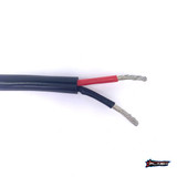 Plash - Insulated Power Wire - 2 Conductor, Black PVC