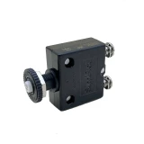 Blue Sea Systems Push Button Reset Only Screw Terminal Circuit Breaker, 32V DC, Panel Mount, #8 Screw Terminal, Thermal Trip, Ignition Protected