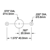 Blue Sea Systems Medium Duty Push Button Reset Only Circuit Breaker, 120V AC/32V DC, Thermal Trip