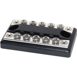 Blue Sea Systems DualBus Common BusBar, 100A, 300V AC, 48V DC, #8-32 Screw Terminals, Tin-Plated Copper