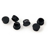 Blue Sea Systems Circuit Breaker Panel Plug, For Standard Toggle Circuit Breaker Holes, 6pk, Black - Apollo Lighting