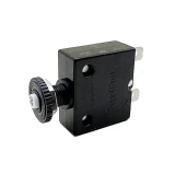 Blue Sea Systems Push Button Reset Only Quick Connect Circuit Breaker, 32V DC, Panel Mount, Thermal Trip, Ignition Protected