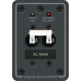 Blue Sea Systems AC Main Only Circuit Breaker Panel, 120V AC, Double Pole, White Toggle