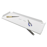 TACO Marine Poly Filet Table, Adjustable Gunnel Mount, FDA-Approved White HDPE