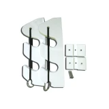 TACO Marine 2-Rod Bungee Rod Holder, White, 9-1/4 in, HDPE