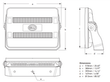 Hella Marine - HypaLUME LED High Voltage Flood Light - 5700K, 300W, IP67 - Apollo Lighting