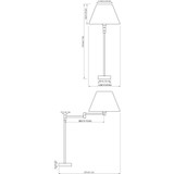 Quick Marine - DENISE SW B15 Table Light - 24V, 20W, IP20