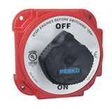Perko 9703 Heavy Duty Battery Disconnect Switch, Alternator Field Disconnect, 6-32V, Ignition Protected