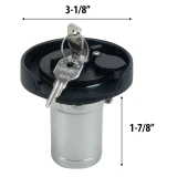 Perko Chromalex Locking Gas Fill, 1-1/2 in Hose, Chrome-Plated Zinc Alloy