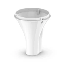 Garmin Antenna Pole Mount, For GA 38, GPS 17x/19x, GXM 52, 1 in OD Pipe-Threaded, NMEA 2000/Audio Cable Routing