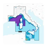 Garmin Navionics Mediterranean Sea Central & West Marine Chart, 1-Year Subscription