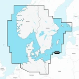 Garmin Navionics Electronic Chart, For Compatible Garmin Chartplotters, Skagerrak & Kattegat Coverage, 1-Year Subscription, Daily Updates via ActiveCaptain App, Auto Guidance+