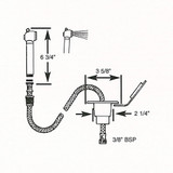 Scandvik - Recessed Transom Shower - With 6' Hose, White