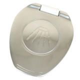 Scandvik - Recessed Transom Shower - Vertical/Horizontal Mount, 6' Hose, White, Stainless Steel