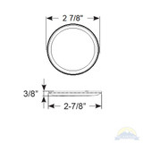 Scandvik - B3 Downlight - Surface Mount, Blue, SS Trim, IP67, 12/24V