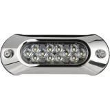 Attwood Marine Light Armor Surface-Mount Underwater LED Light, White Light, 12V, 12 LED