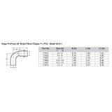 Viega - ProPress 90" Copper Elbow - Street/Press Connection