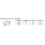 Viega - MegaPress 45" Carbon Steel Elbow - With FKM - Apollo Lighting