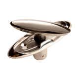 Attwood Marine Fender Cleat, 3-1/2 in, 316 Stainless Steel, Retractable, 3/4 in Max Line Opening