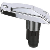 Attwood Marine Rectangle 2-Pin Pole Light Base, For 12 Degree Angled Poles, 12V, Zamak, 4 x 1-5/8 in - Apollo Lighting