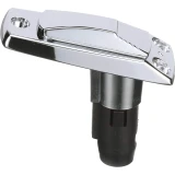 Attwood Marine Rectangle 2-Pin Pole Light Base, For 12 Degree Angled Poles, 12V, Zamak, 4 x 1-5/8 in
