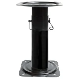 Attwood Marine Swivl-Eze Adjustable Pedestal, 11-1/2 in to 17-1/2 in, Black Powder-Coated