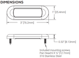 Shadow-Caster LED Lighting - RGBW Courtesy Light - Stainless Steel - Apollo Lighting