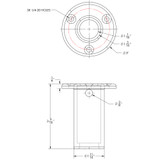 TACO Marine Come On Board Handle Receiver with Backing Plate, SS304, Fits 1-1/2 in Handles - Apollo Lighting