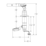 TACO Marine Grand Slam 380XL Outrigger Mount, For Hard Tops up to 4-1/2 in Thick, Offset Handle, SS316, Anodized Aluminum, 12 Locking Positions, Pair - Apollo Lighting