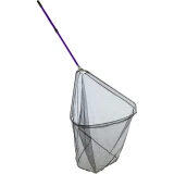 Attwood Marine Fold-N-Stow Fishing Net, Knot-Free Netting, Flip-Handle Lock