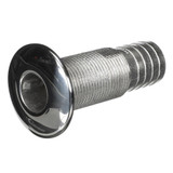 Attwood Marine Standard Straight Barbed Thru-Hull Fitting, 316 Stainless Steel, Above-Water-Line