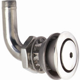 Attwood Marine Flush Mount Fuel Vent, SS316, 5/8 in Hose, 7/8 in Max Hull, 1-3/8 in Hole