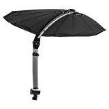 TACO Marine ShadeFin Mini Boat Sun Shade Kit, Kayak Mount, Carry Bag, 60 x 38 in Coverage, 36-52 in Height, WeatherMAX 3D, UPF 50+ - Apollo Lighting